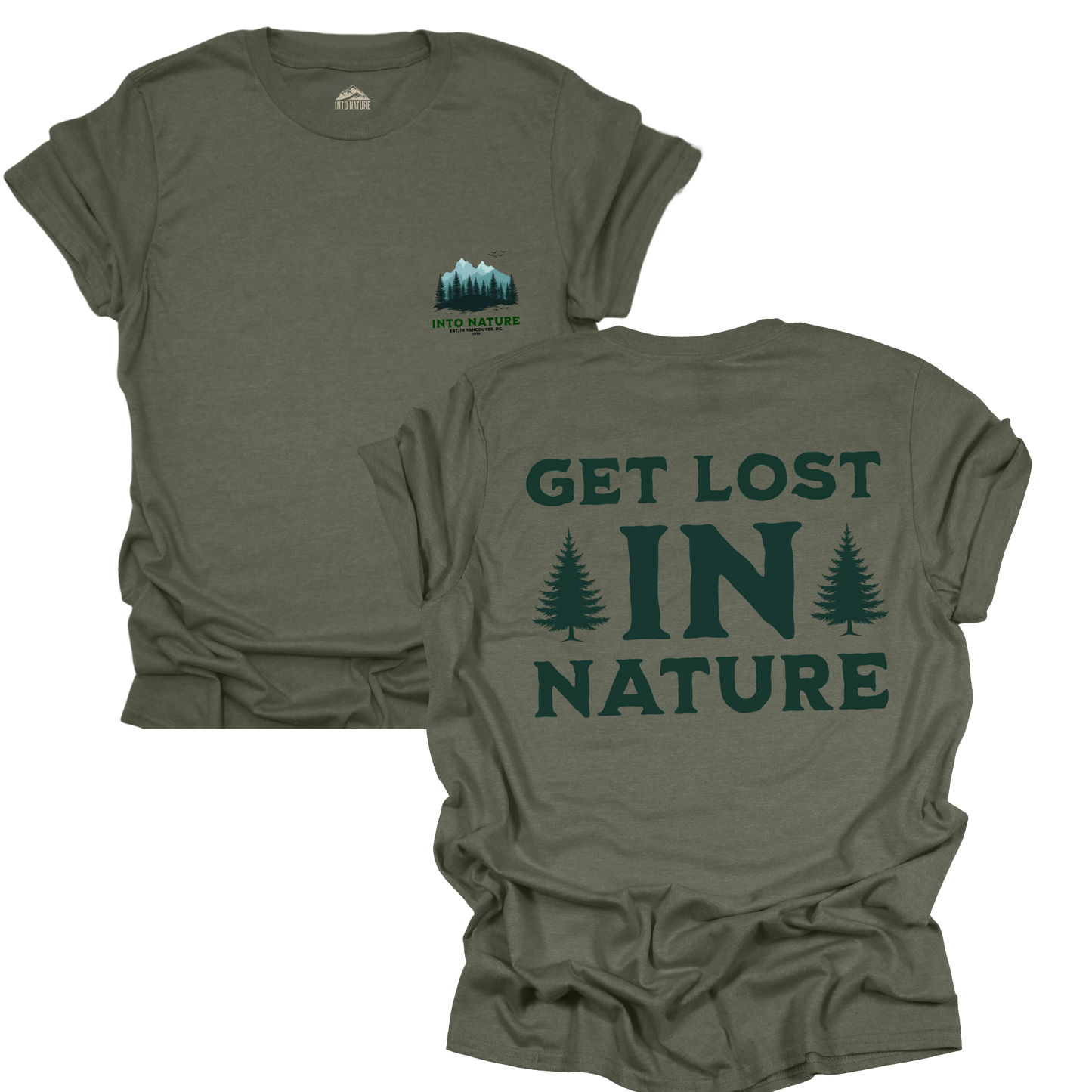 Get Lost in Nature Unisex Softstyle T-Shirt – Adventure & Outdoor Enthusiast Tee