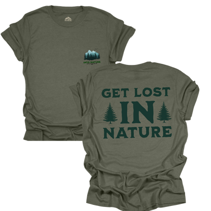 Get Lost in Nature Unisex Softstyle T-Shirt – Adventure & Outdoor Enthusiast Tee