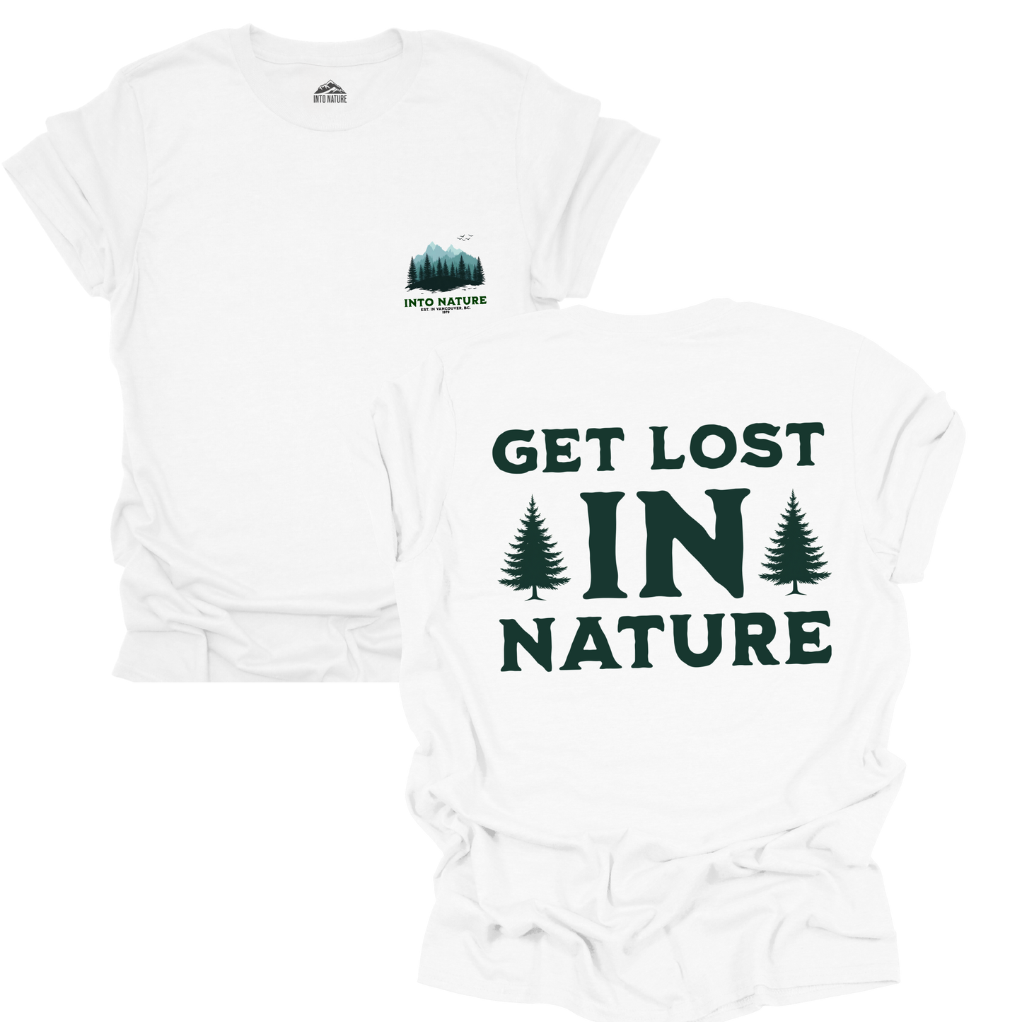 Get Lost in Nature Unisex Softstyle T-Shirt – Adventure & Outdoor Enthusiast Tee