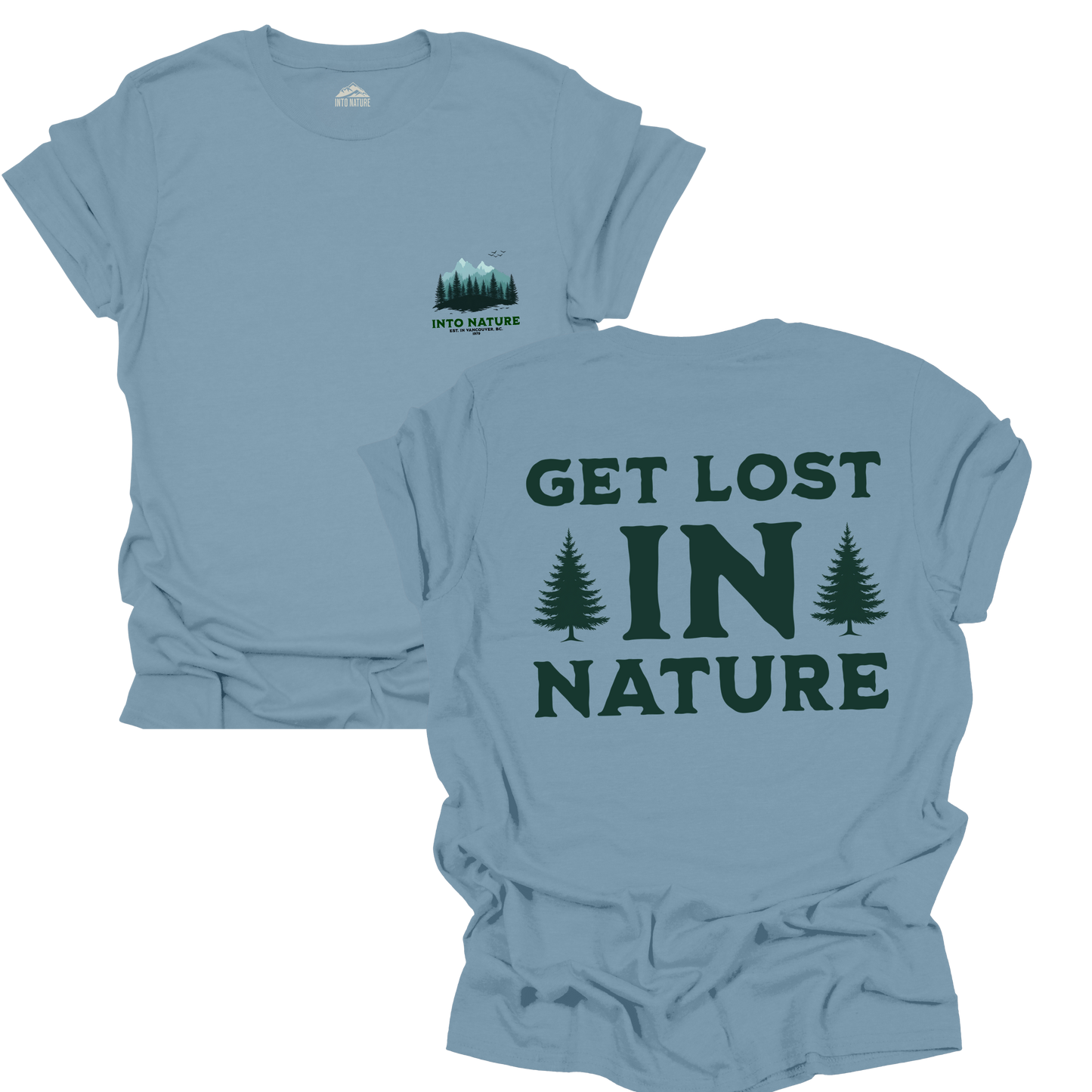 Get Lost in Nature Unisex Softstyle T-Shirt – Adventure & Outdoor Enthusiast Tee