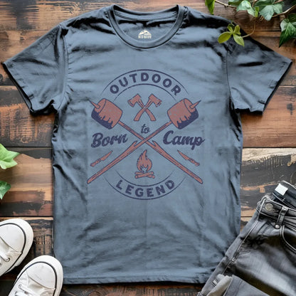 Outdoor Legend: Born to Camp Tee
