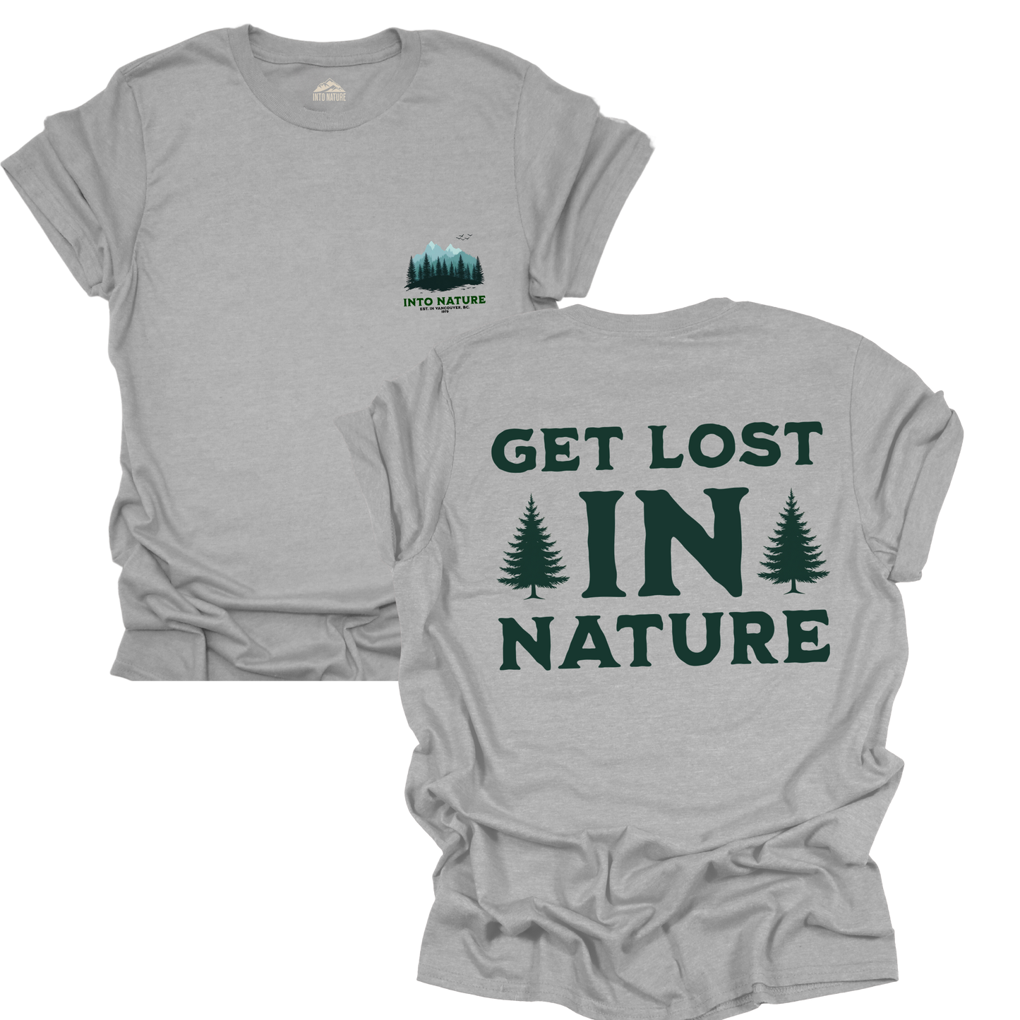 Get Lost in Nature Unisex Softstyle T-Shirt – Adventure & Outdoor Enthusiast Tee