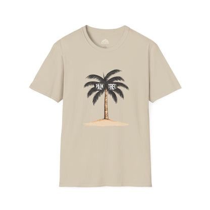 Unisex Softstyle T-Shirt - Palm Tree Beach Vibe Tee