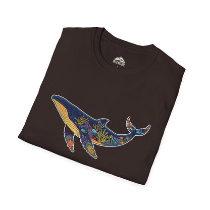 Whale Art Unisex Softstyle T-Shirt – Ocean Lovers Tee