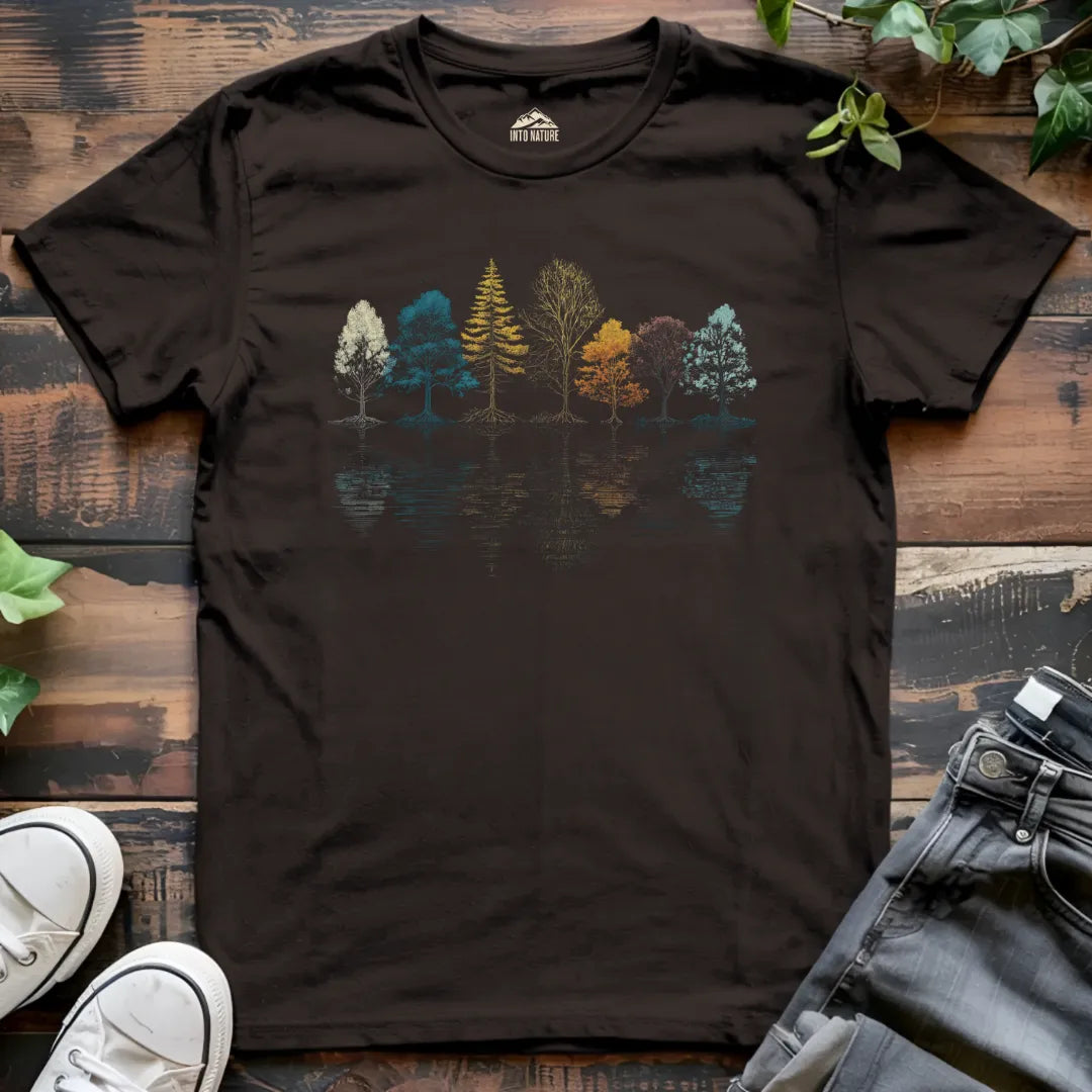 Reflection Rainbow Tree Tee