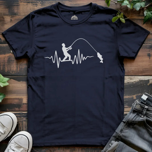 Fishing Heartbeat Tee