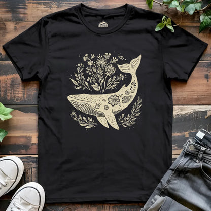 Floral Whale Tee
