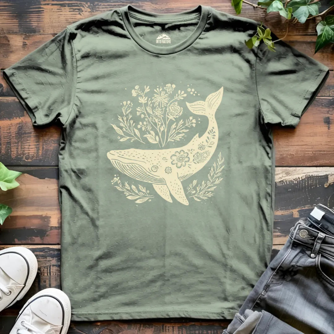 Floral Whale Tee