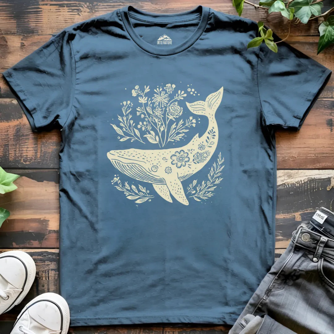 Floral Whale Tee