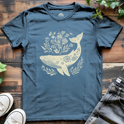 Floral Whale Tee