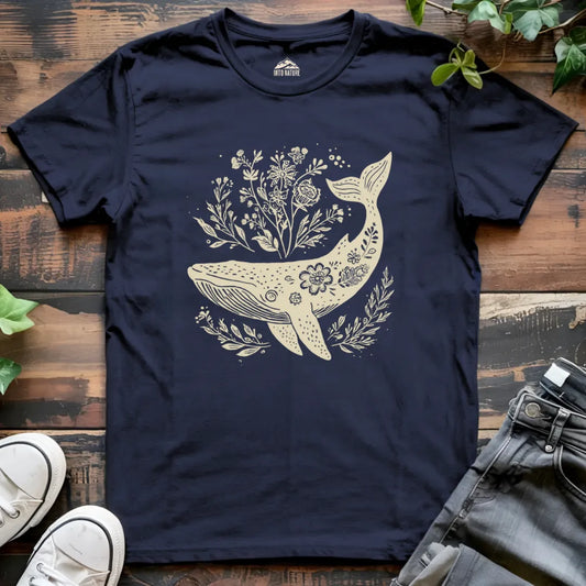 Floral Whale Tee