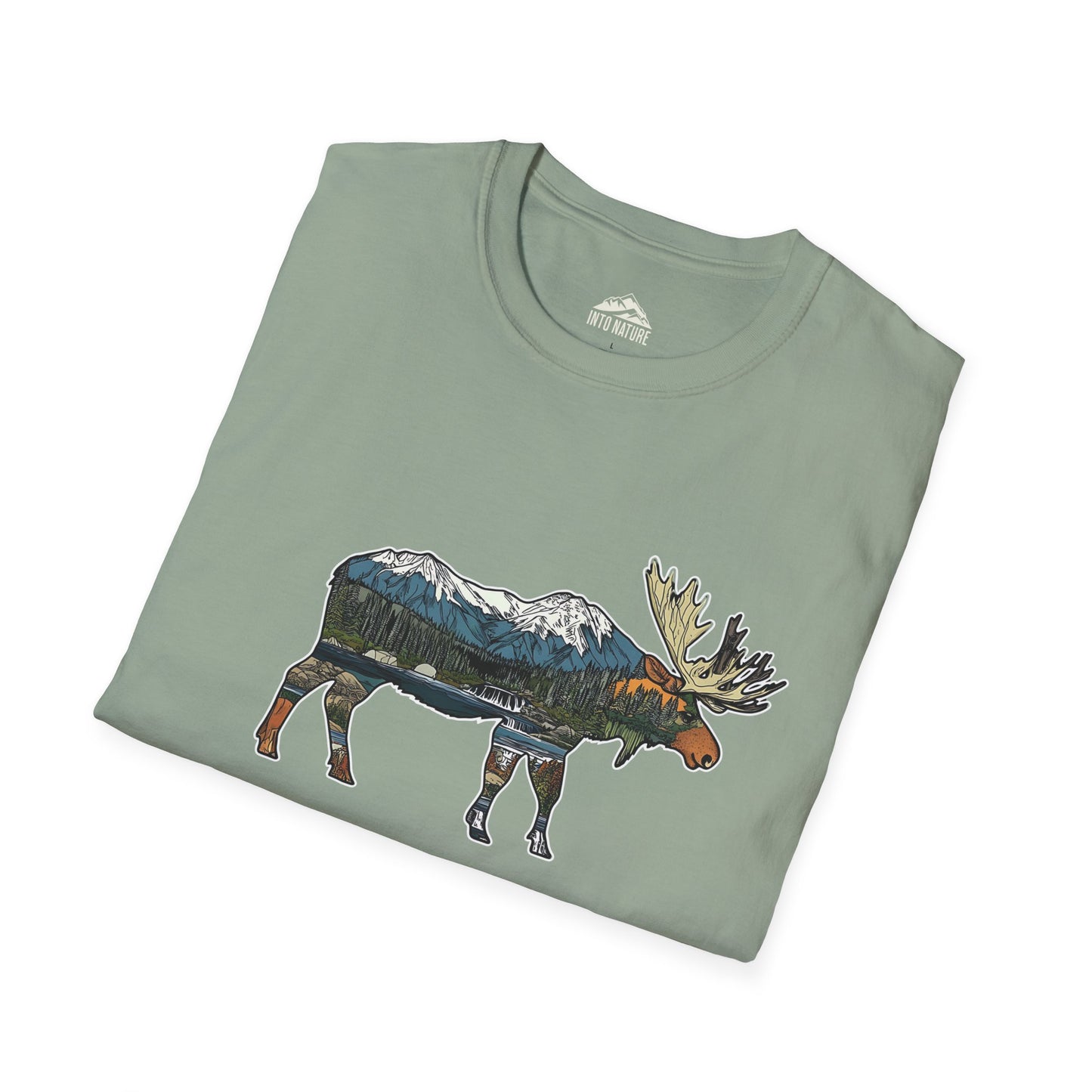 Mountain Moose Unisex Softstyle T-Shirt – Nature Lover's Apparel