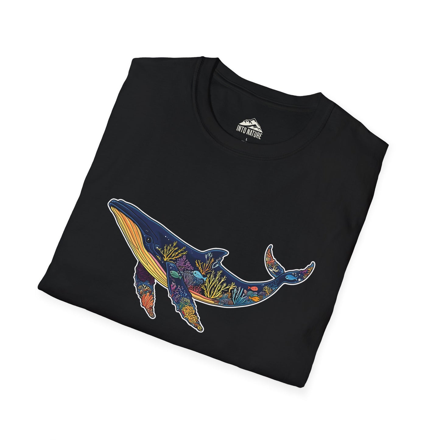 Whale Art Unisex Softstyle T-Shirt – Ocean Lovers Tee