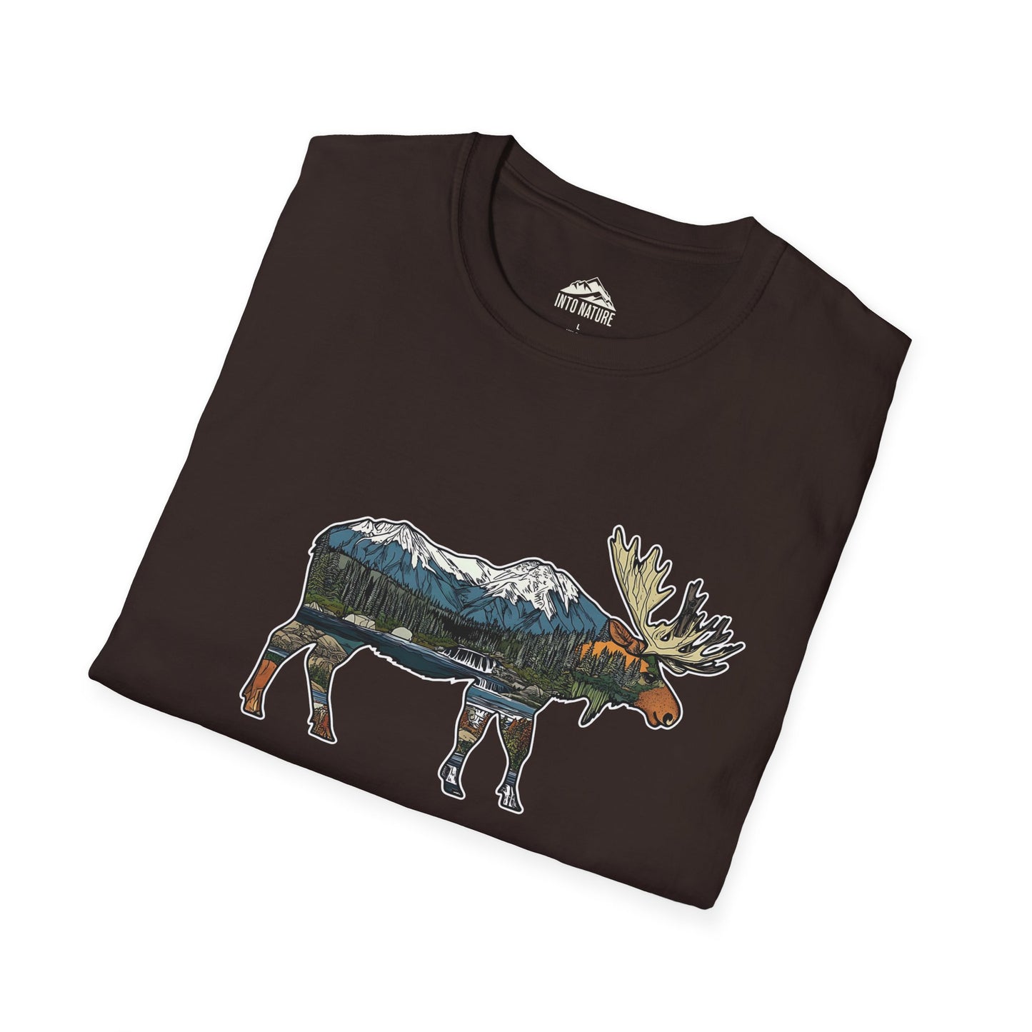 Mountain Moose Unisex Softstyle T-Shirt – Nature Lover's Apparel