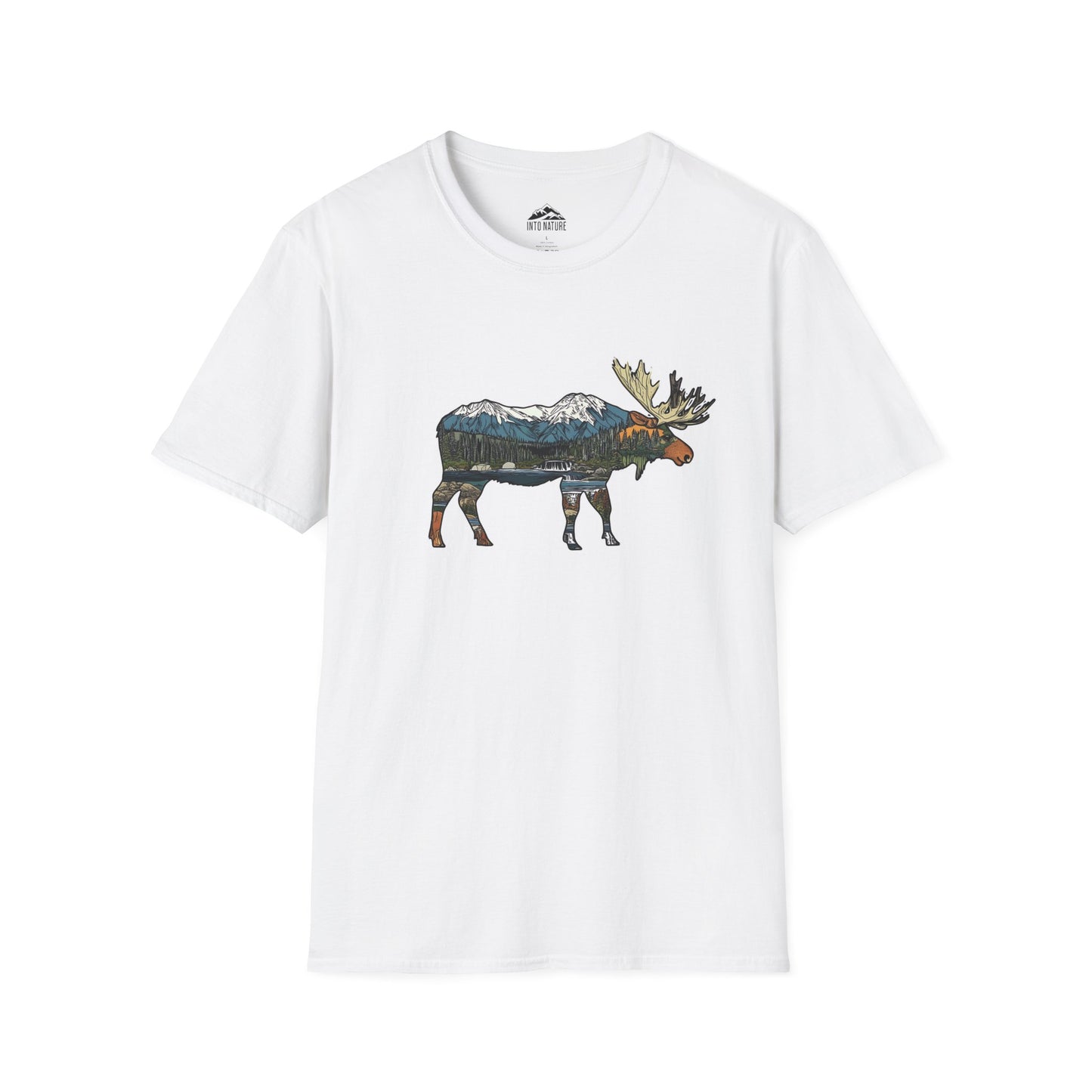 Mountain Moose Unisex Softstyle T-Shirt – Nature Lover's Apparel