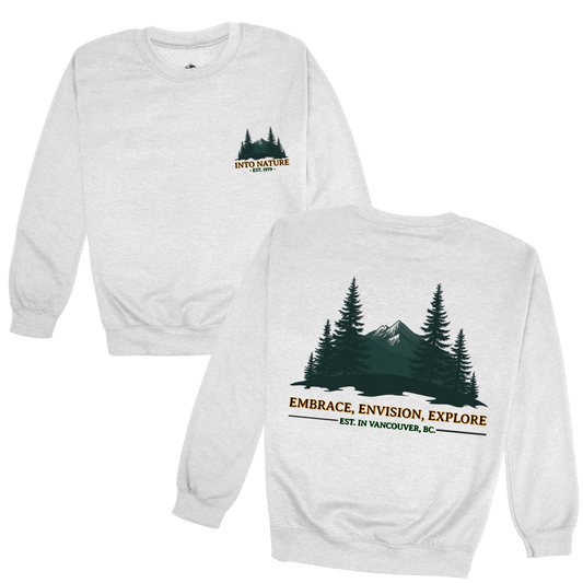 Nature Inspired Unisex Heavy Blend™ Crewneck Sweatshirt - Embrace, Envision, Explore