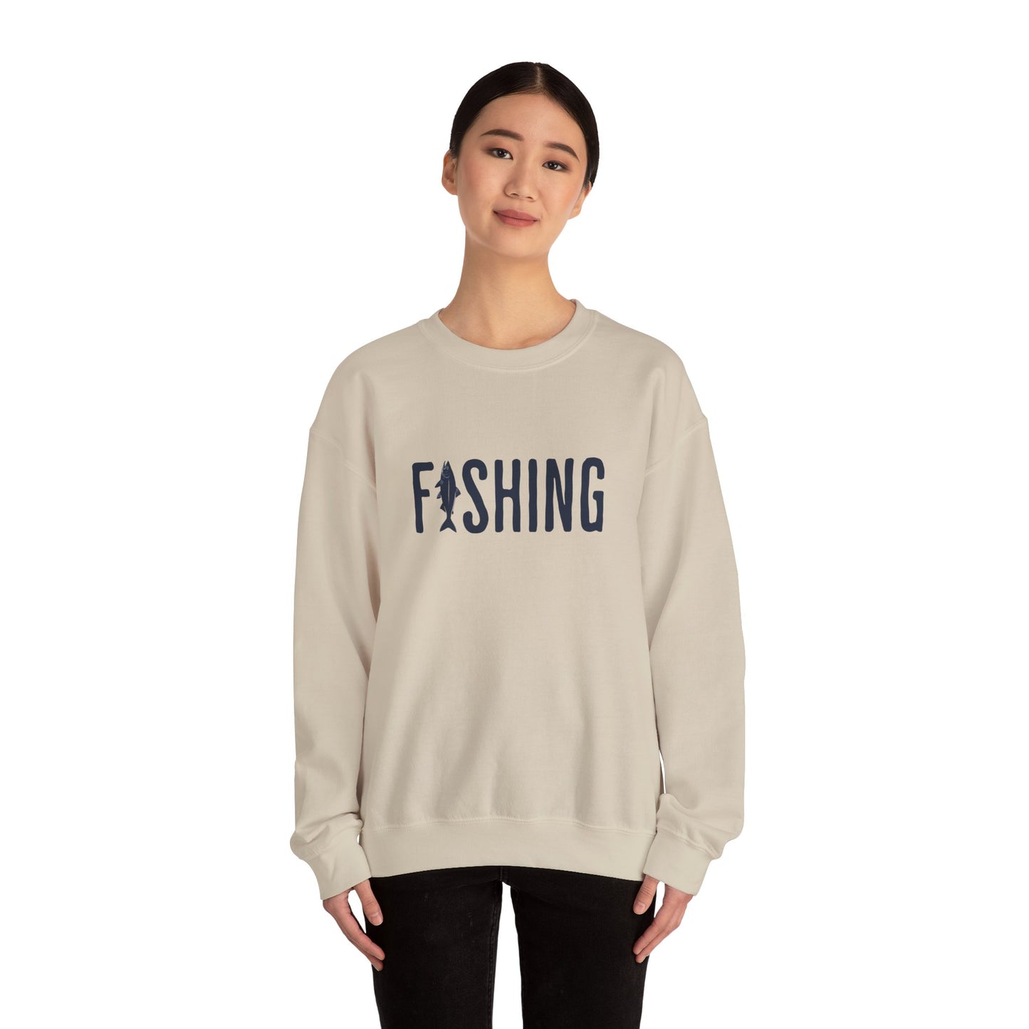 Fishing Crewneck Sweatshirt for Outdoor Enthusiasts | Unisex Heavy Blend™