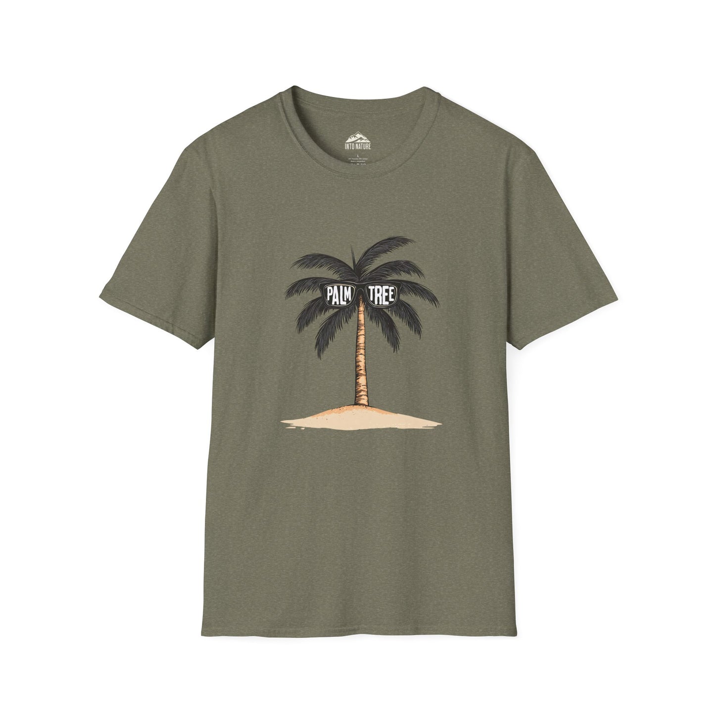 Unisex Softstyle T-Shirt - Palm Tree Beach Vibe Tee