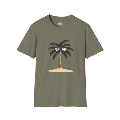 Unisex Softstyle T-Shirt - Palm Tree Beach Vibe Tee