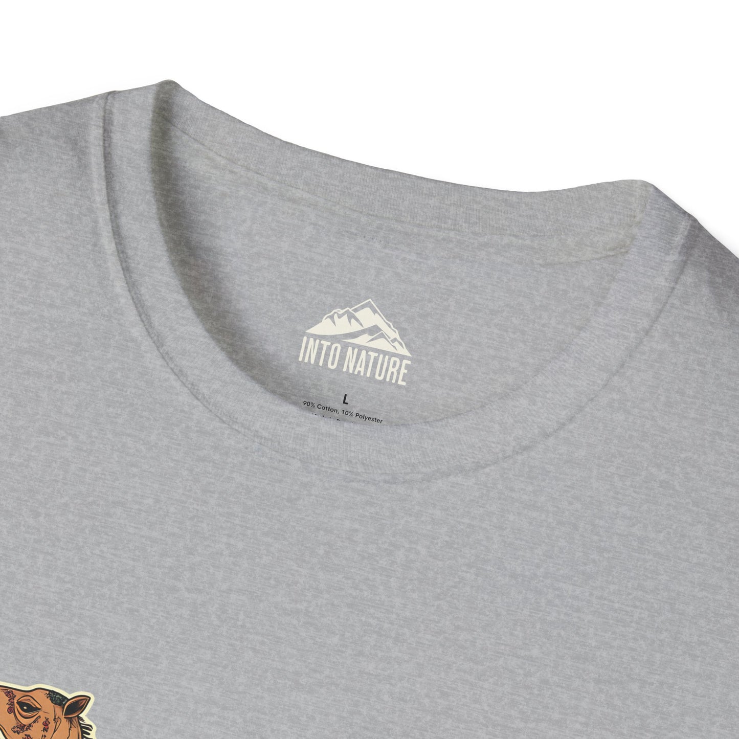 Desert Landscape Camel T-Shirt - Unisex Softstyle Tee for Nature Lovers