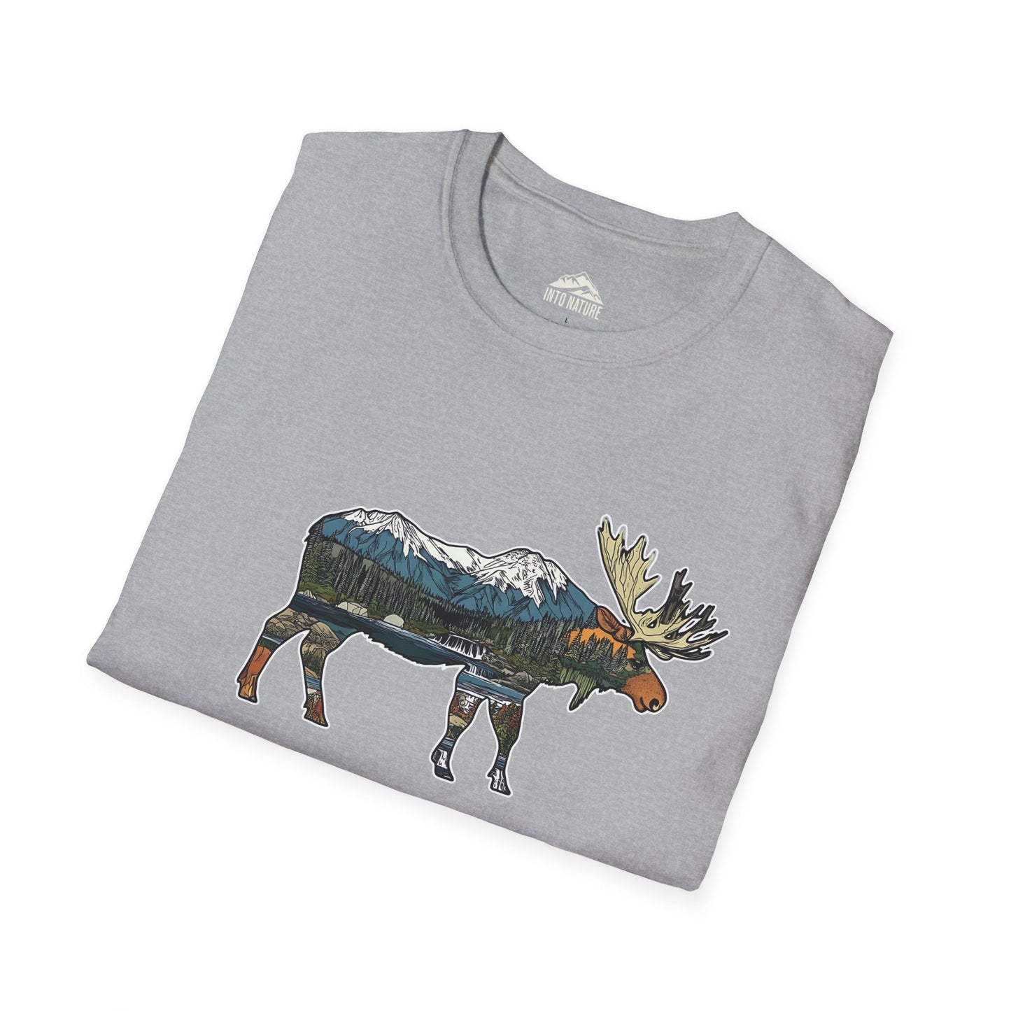 Mountain Moose Unisex Softstyle T-Shirt – Nature Lover's Apparel