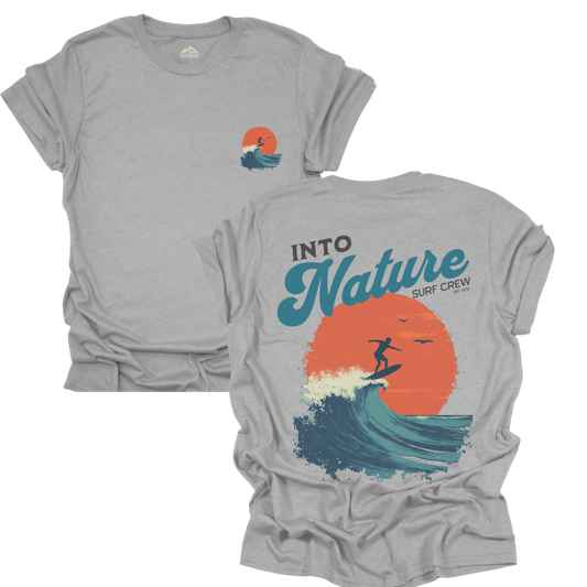 Unisex Softstyle T-Shirt - Into Nature Surf Crew Graphic Tee