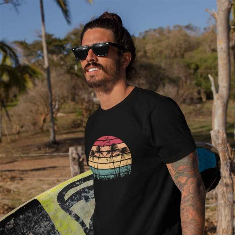 Sunset Palm Trees Tee