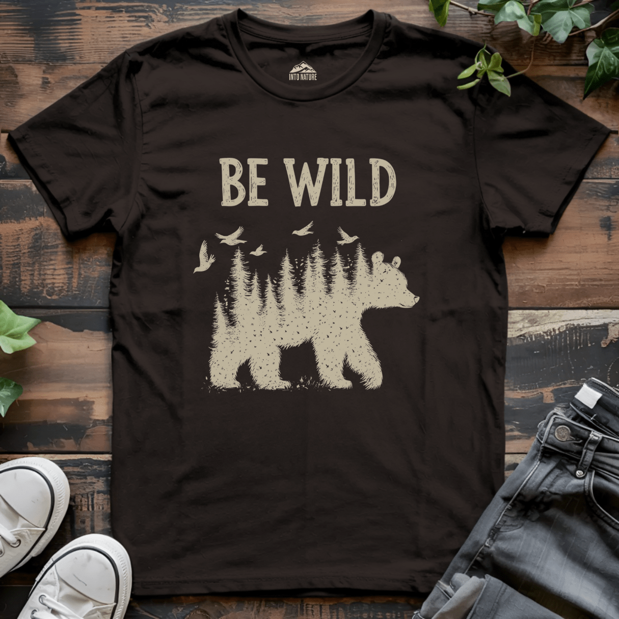 "Be Wild" Bear Tee - Into Nature Co.