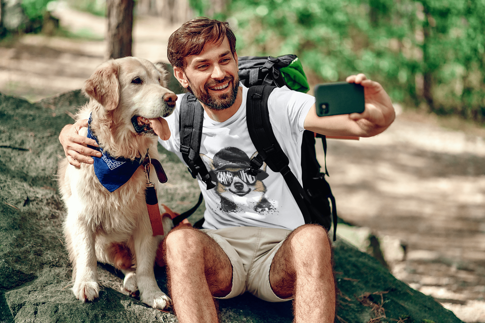 Camping Corgi Tee - Into Nature Co.