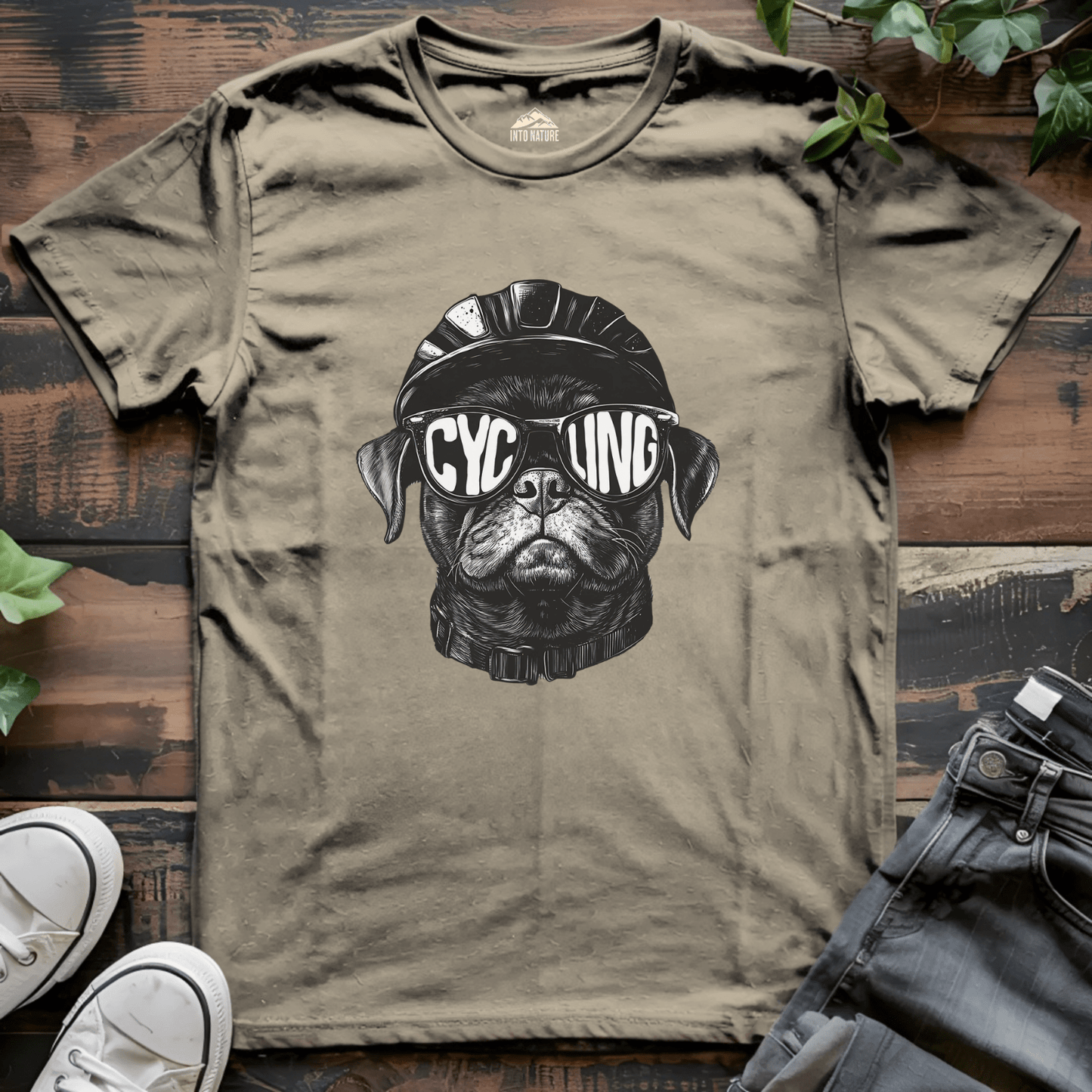 Cycling Pug Tee - Into Nature Co.