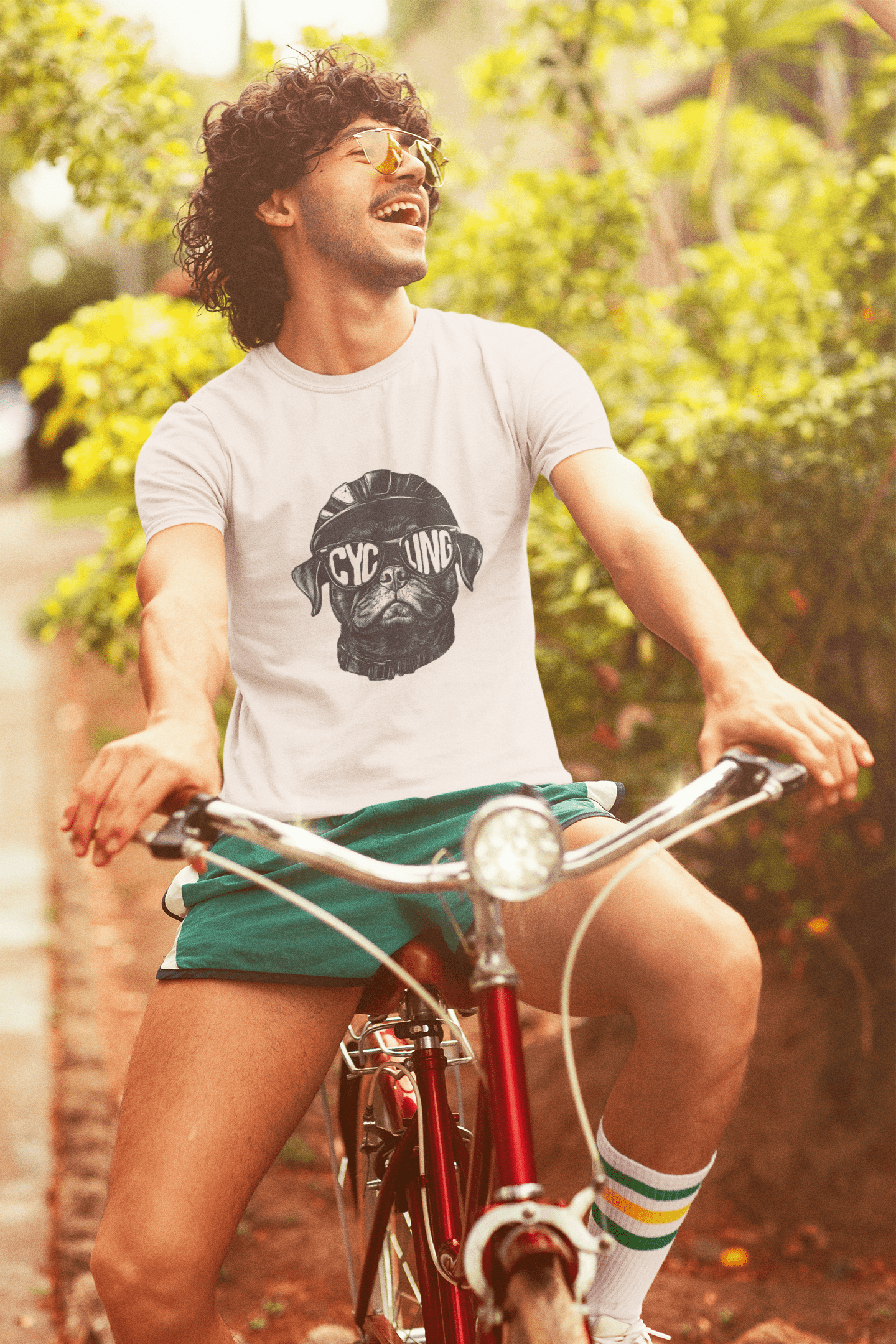 Cycling Pug Tee - Into Nature Co.