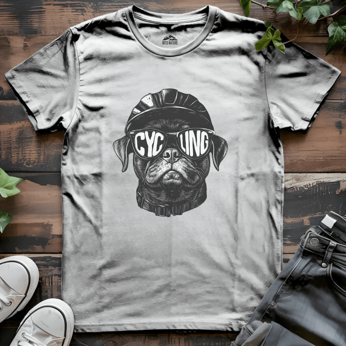 Cycling Pug Tee - Into Nature Co.