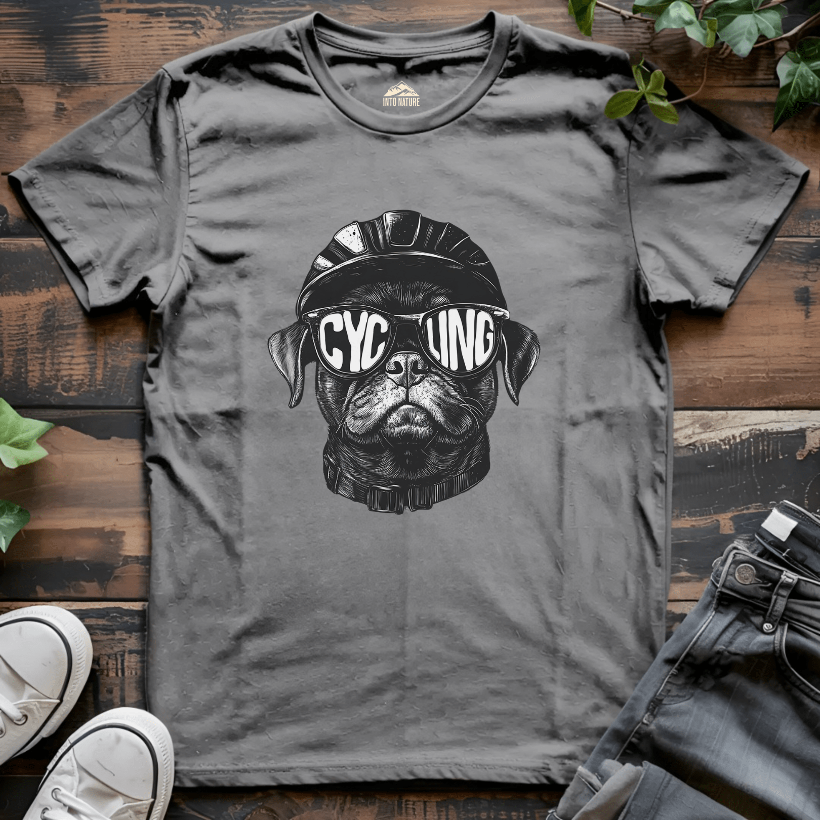 Cycling Pug Tee - Into Nature Co.