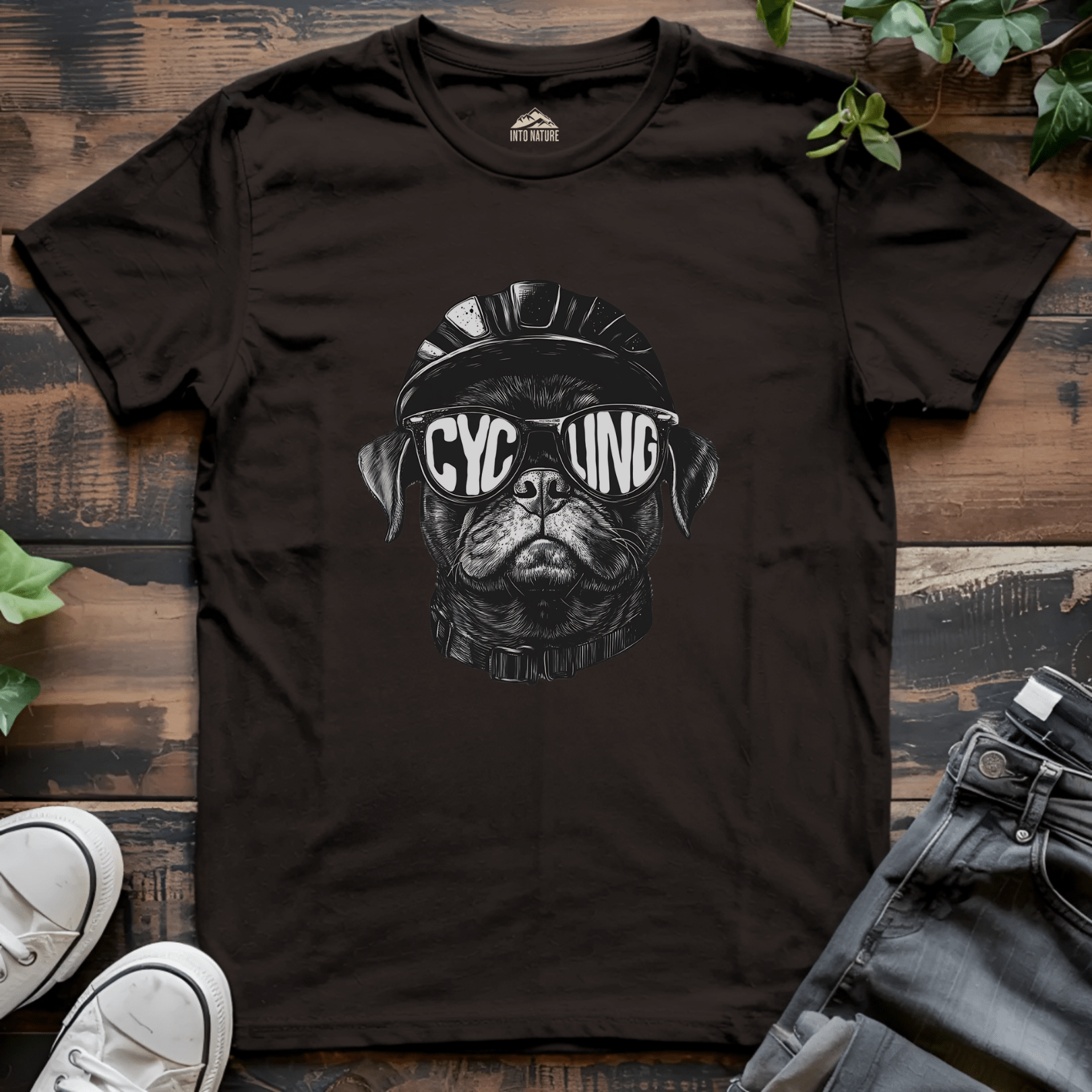 Cycling Pug Tee - Into Nature Co.