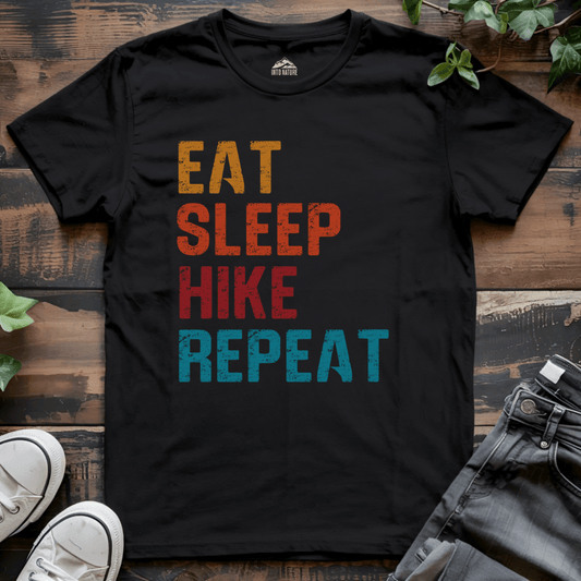 Eat Sleep Hike Repeat Tee - Into Nature Co.