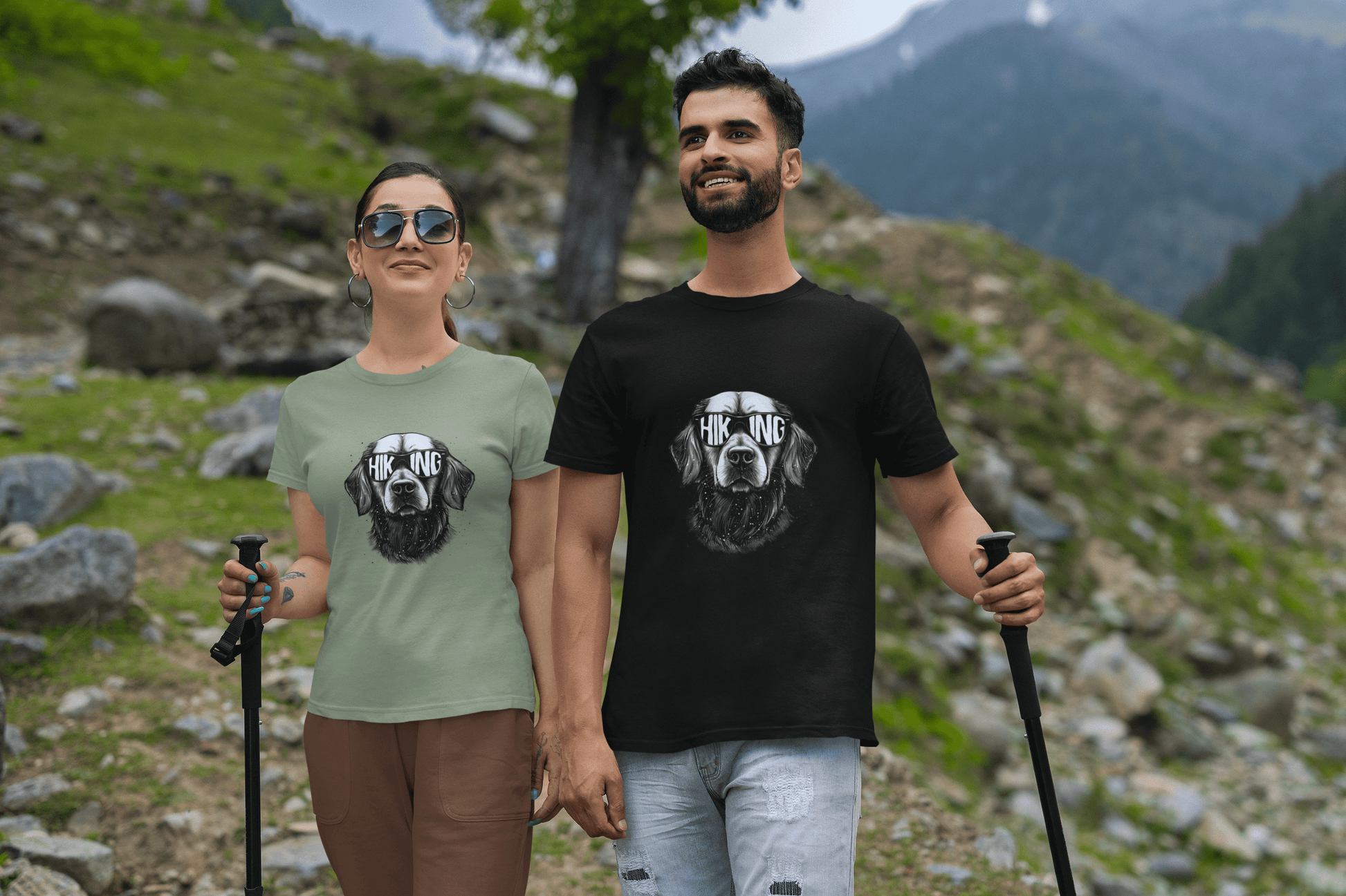 Hiking Dog Adventure Tee - Into Nature Co.