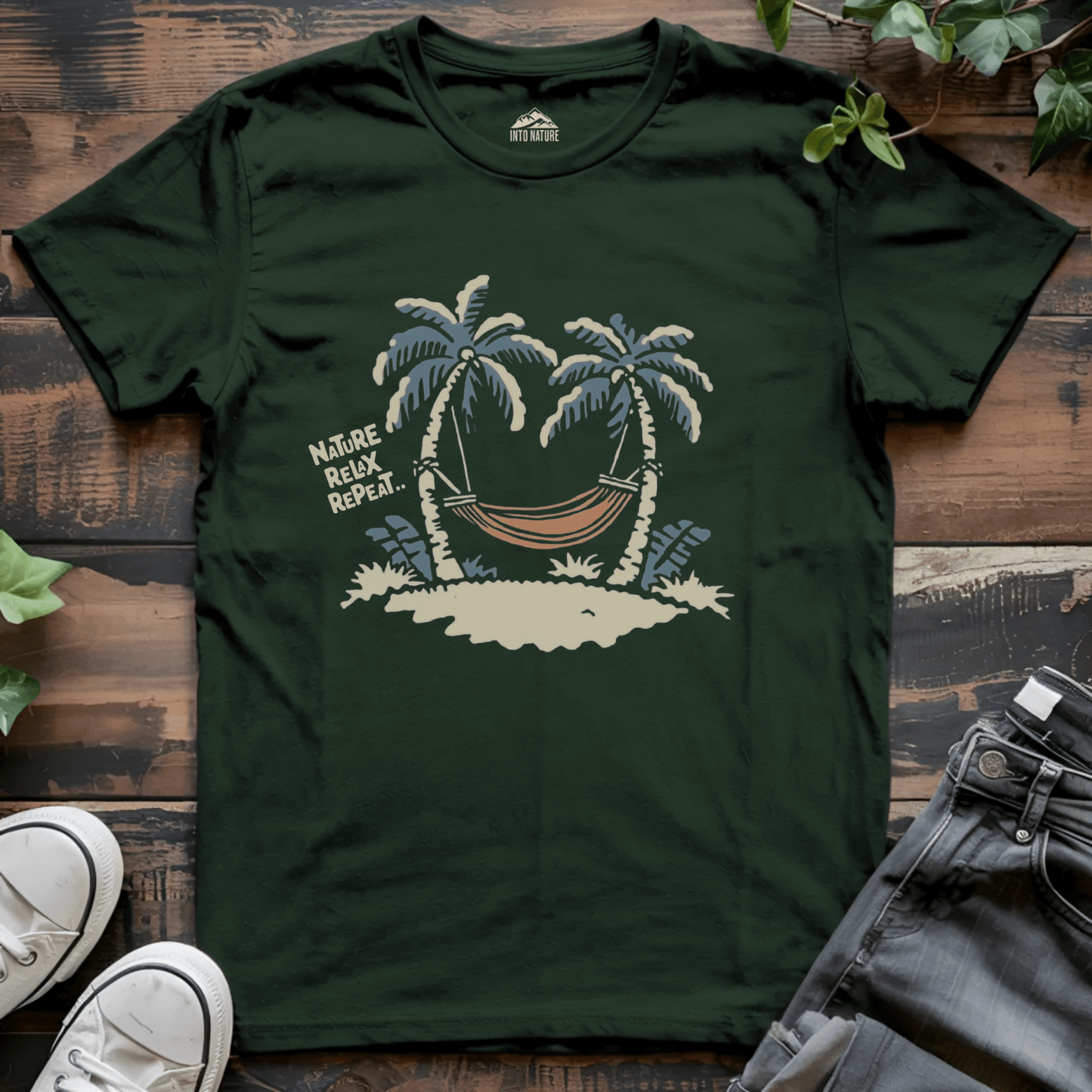 Nature. Relax. Repeat. Summer Tee - Into Nature Co.