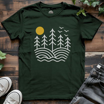 Starry Moonlit Pine Crest Tee - Into Nature Co.