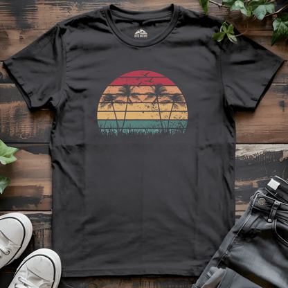 Sunset Palm Trees Tee - Into Nature Co.
