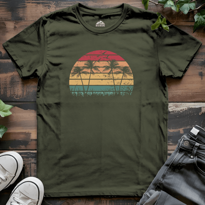 Sunset Palm Trees Tee - Into Nature Co.