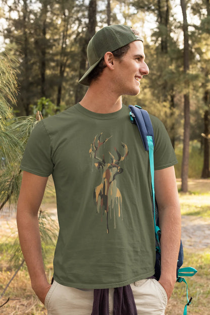 Rustic Deer Art Tee