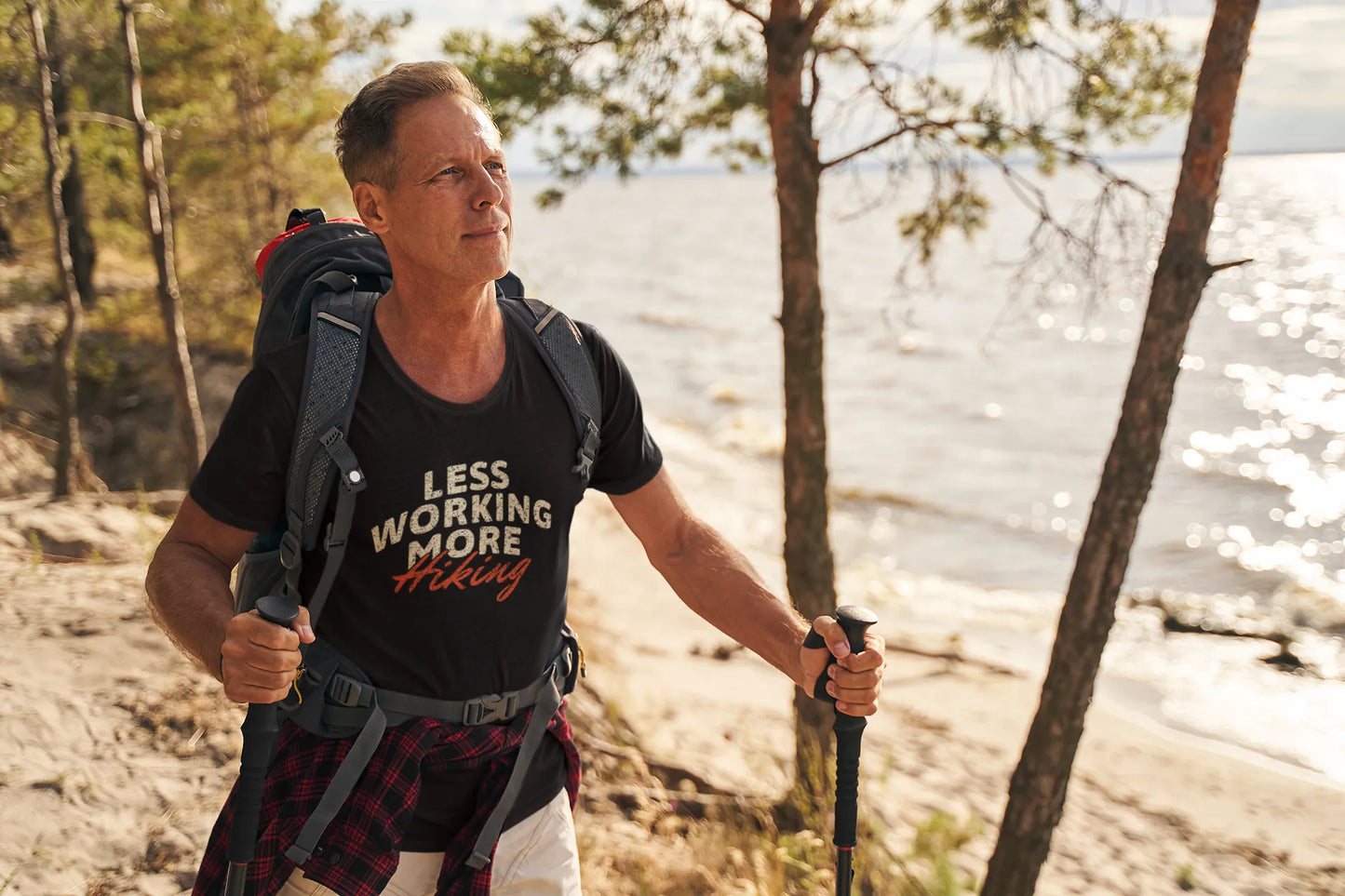 Less Working More Hiking Tee