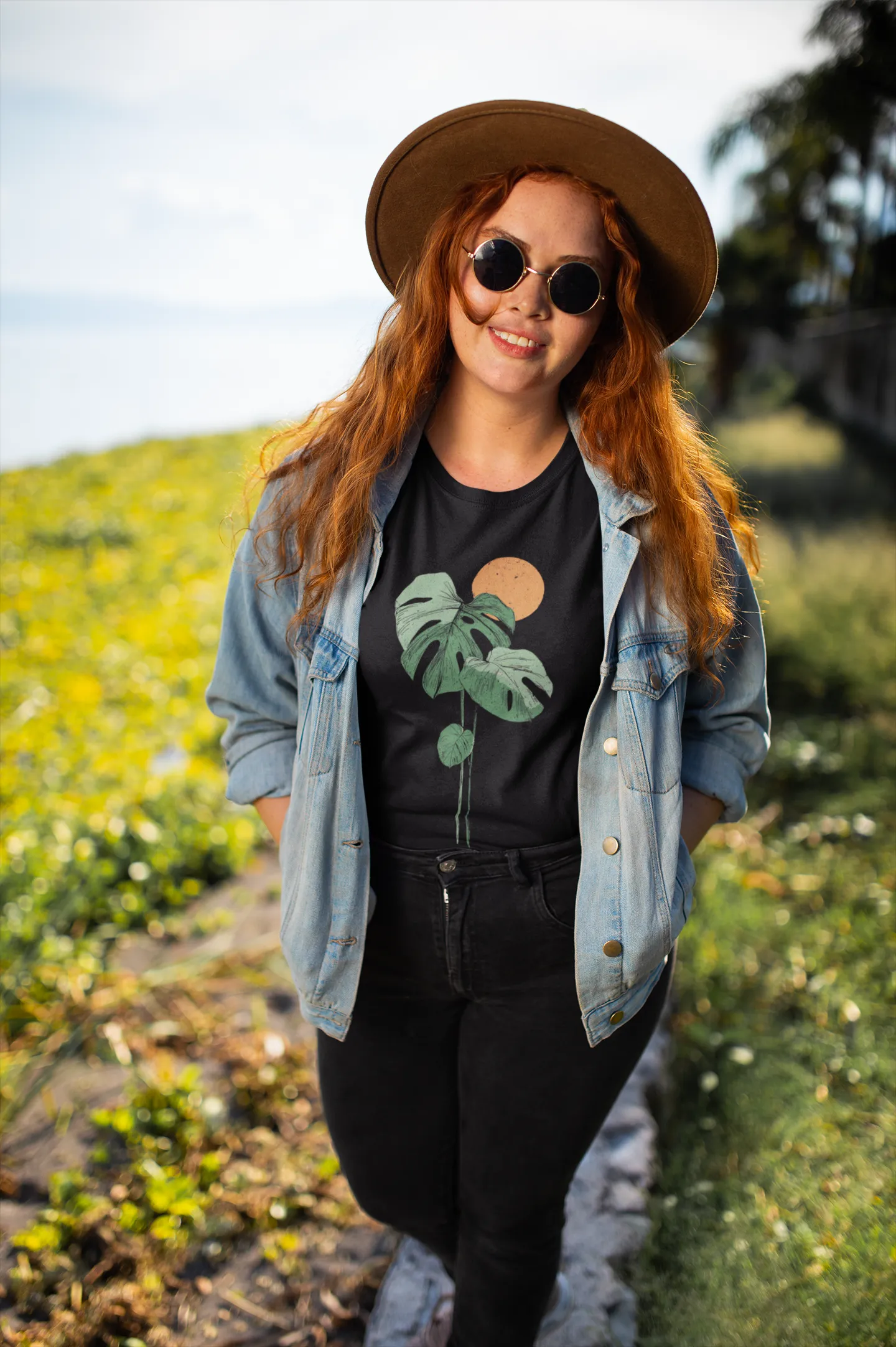 Monstera Sunset Tee
