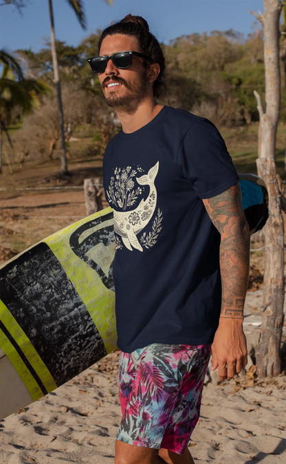 Floral Whale Tee