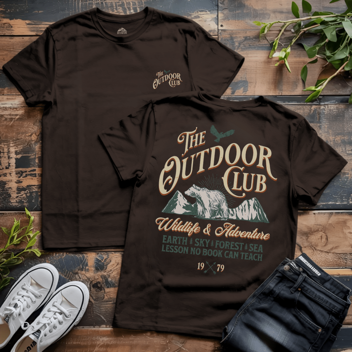 The Outdoor Club Wildlife & Adventure Tee - Into Nature Co.