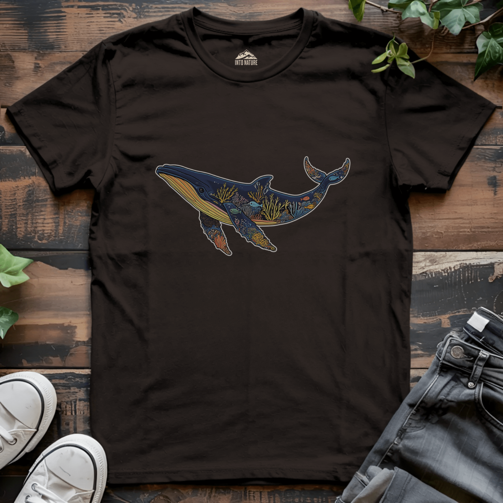 Whale Art Marine Tee - Into Nature Co.